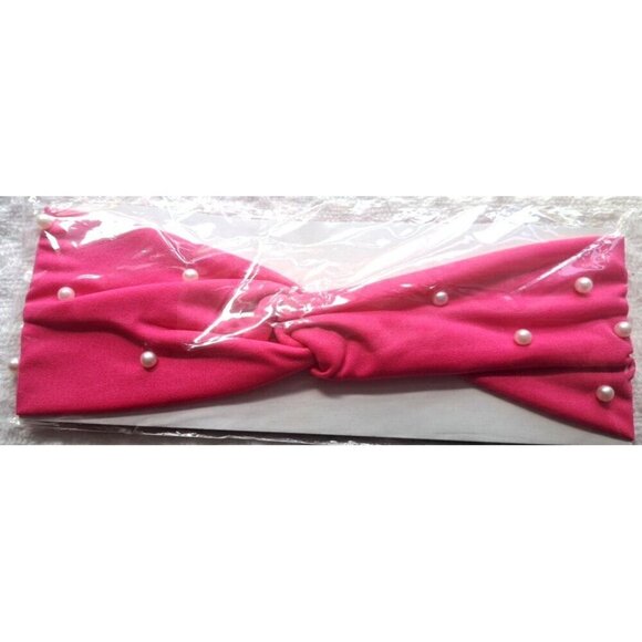 Lot of 2 Stretchy Headbands in Package Pink - Beads  Purple - Chain/Belt Design - Picture 6 of 6